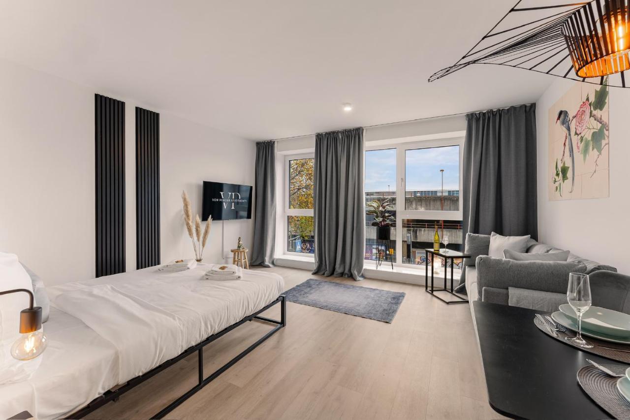 Modernes Apartment Am Gleispark Oldenburg Exterior foto